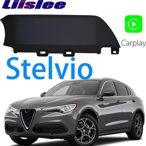LiisLee Car Multimedia GPS Audio Radio Stereo CarPlay For Alfa Romeo Stelvio 2016 2017 2018 2019 Original Player Navigation NAVI
