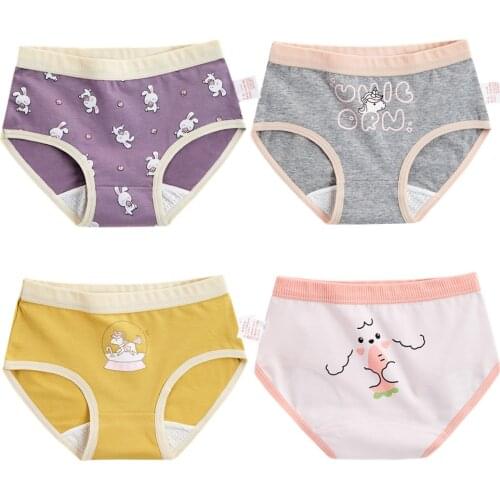 Princess Cute Cotton Girls Underwear Brife Cartoon Girls Underpants Panties Girls Clothes for 6 7 8 9 10 11 12 Years Old 173012