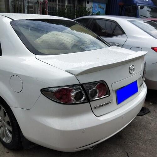For Mazda 6 2003 -2013 Car Decoration Unpainted Rear Spoiler High Quality ABS Material Roof Tail Wing Spoiler for Mazda 6