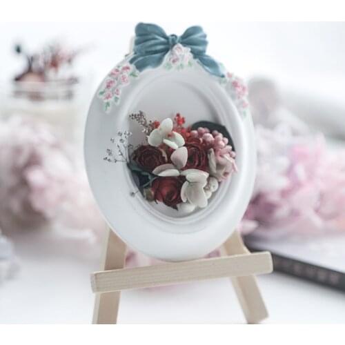 New Korean Ellipse Bow Frame Silicone Mold Aromatherapy Plaster Gypsum Crafts Gift Handmade Soap Mold