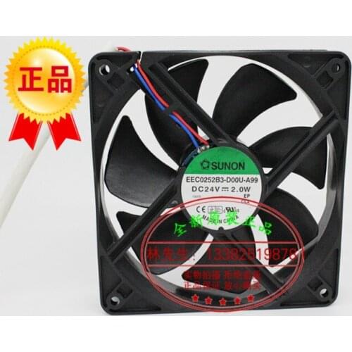 NEW SUNON EEC0252B3-D00U-A9912025 DC24V ball bearing silence cooling fan