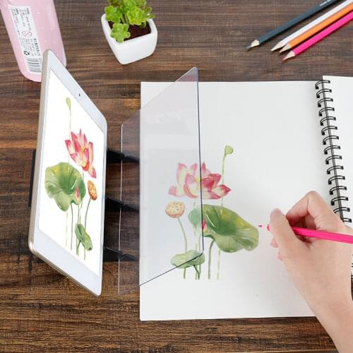 Optical Imaging Drawing Board Ens Sketch Mirror Reflection Dimming Bracket Holder Painting Mirror Plate Tracing Table Plotter