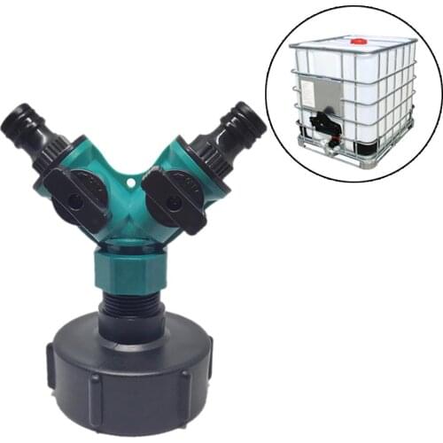 3/4'' Y Shunt Adapter Tap Connector Garden Hose Faucet Switch On/Off Valve Pipe Fittings Irrigation Agriculture Pipe Fitting