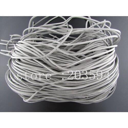 QSC! 5 Meters 3x1.5mm GREY color Faux Suede Cord Leather Lace For Clothes Shoes Jewelry Making Findings 5M/lots