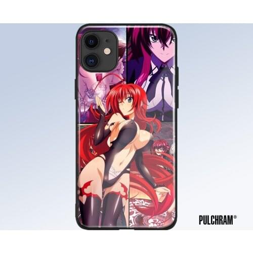 Highs school dxd super Tempered Glass Soft Silicone Phone Case Cover Shell For iPhone SE 6s 7 8 Plus X XR XS 11 Pro Max