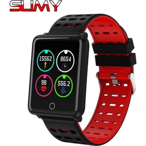 Slimy Smart Watch F3 with Heart Rate Monitor Fitness Tracker Blood Pressure Smartwatch Waterproof For Android IOS Phone PK Q8 V6
