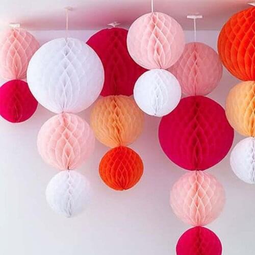 Honeycomb ball paper flower lantern ball for wedding party kids birthday party xmas decoration baby shower home decoration