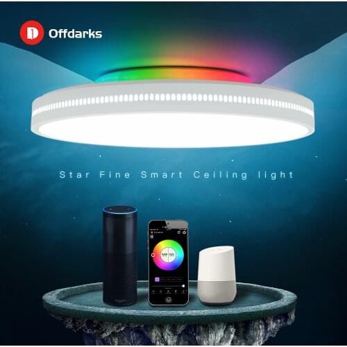 Modern LED ceiling light RGB dimming 48W/60W APP wifi voice intelligent control living room bedroom kitchen ceiling lamp