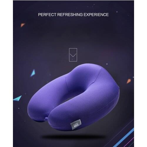 U-Shape Pillow Headrest 28x28cm Memory Foam Neck Pillow Bamboo Fiber Material Wedding Travel Office pillow Massage Home Textile