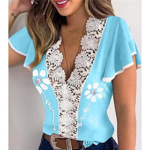 XIYOUNGYOUNG Short Sleeve Blouses