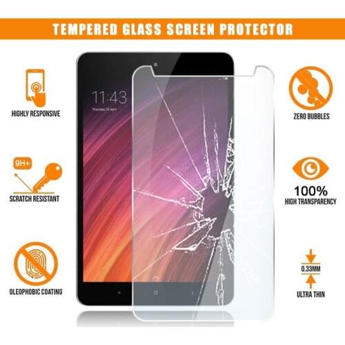 For Xiaomi Mi Pad 3 Tablet Tempered Glass Screen Protector 9H Premium Scratch Resistant Anti-fingerprint HD Clear Film Cover