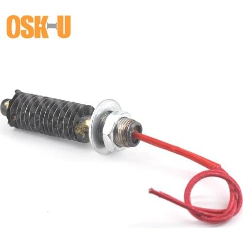 12mm Tube Diameter Fin Tubular Heating Element 220V 304SUS Cartridge Heater M18 Thread Dry Running Fin Heater Element for Mold