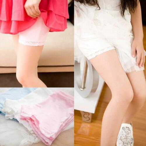 2pcs/lot 100% Cotton Kids Panties Underwear for Children Baby Lace Under Briefs Girls Shorts Knickers Underpants for3-9Y TNN0071