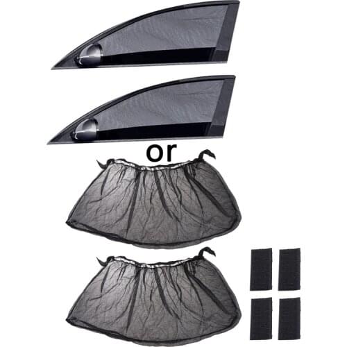 2 Pcs Universal Mesh Sunshade for Car Windows Blocks UV Rays Heat Fits SUVs
