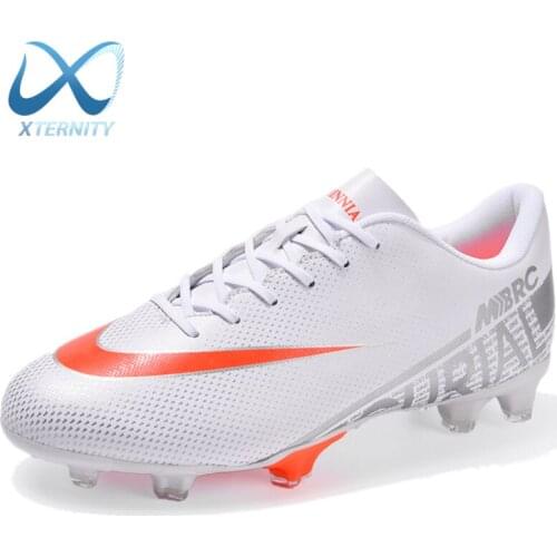 2021 Mens Lightweight Soccer Shoes Outdoor Boys Football Ankle Boots Non-Slip Training Sneakers Kids FG/TF Soccer Cleats Unisex