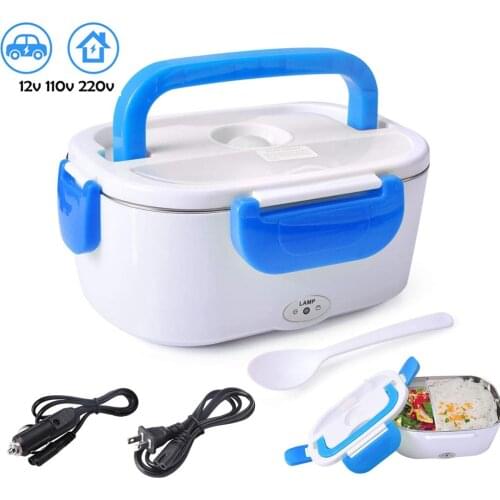 220V 110V 12V Electric Lunch Box for Car Home Electric Heating Lunch Box Food Container Lunchbox for Food Keep Warmer