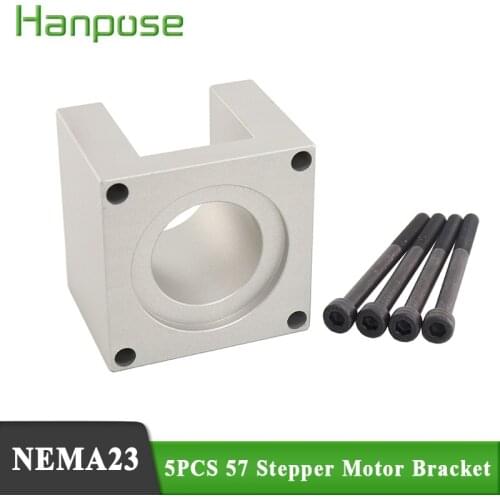 5pcs Stepping Mounts Bracket Support Shelf for 57 motor Nema 23 Stepper Motor Bracket 3D Product Accessories
