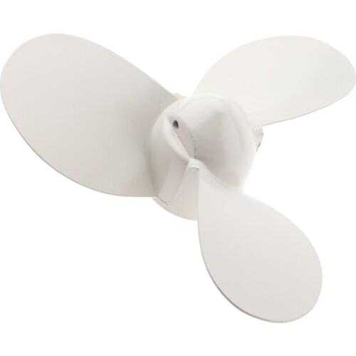 Aluminum 3-Blade Boat Marine Propeller for Yamaha 2HP Pitch Prop White Push Tool