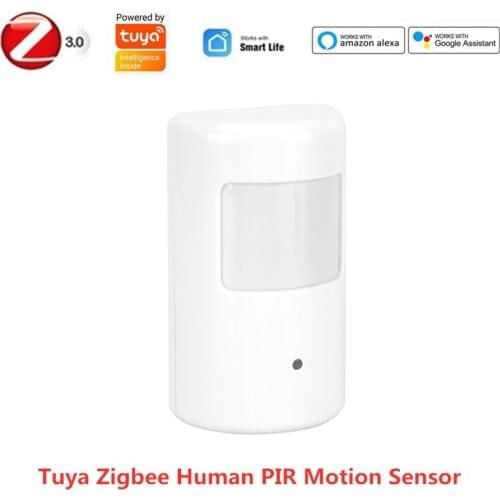 Tuya Zigbee Human PIR Motion Sensor Wireless Infrared Detector Home Security Alarm Smart Life APP Works with Alexa Google