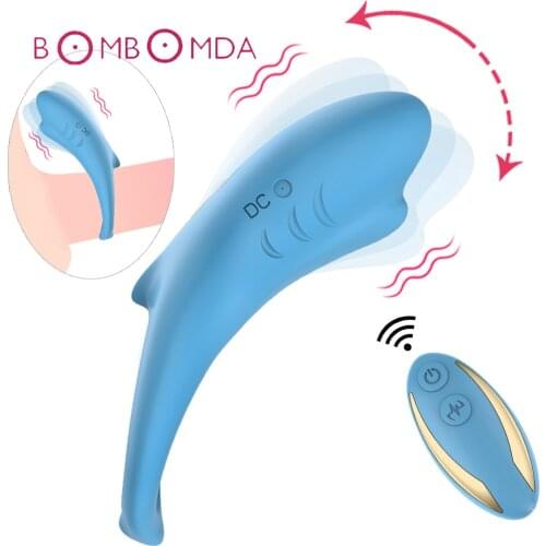 Wireless Remote Control Penis Vibrating Ring for Men Delayed Ejaculation Cock Chastity G spot Stimulator Adult Toys for Couples