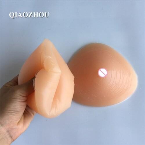 800g big silicone fake breast form for mastectomy shemale drag queen use 36c 38c 40c 42b 44b