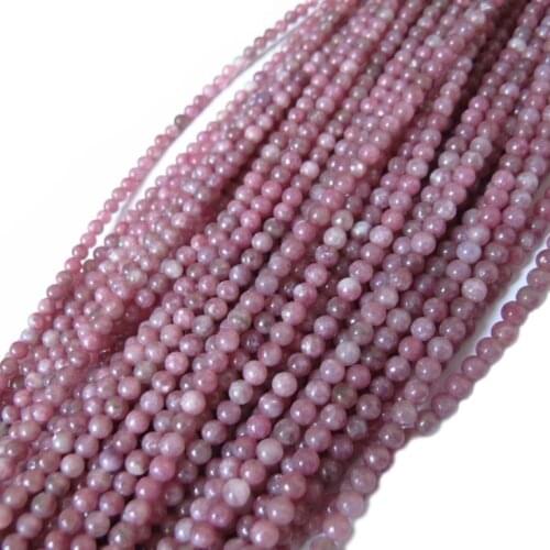 DIY handmade jewelry accessories 6 - 12mm plum tourmaline loose beads semi-finished beads wholesale 40CM