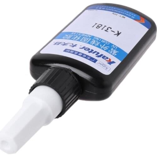 Drop Wholesale Kafuter K-3181 UV Light Adhesive Strong Bonding For Metal Glass Cure Glue Dropshipping