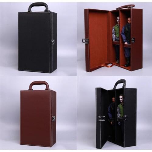 PU material 1:6 Scale action figure Box Suitcase Storage Box Fit For 12"Body Action Figure Doll Accessories