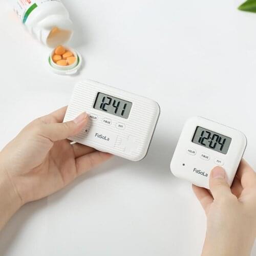 Intelligent Electronic Pill Box Alarm Timer Electronic Timed Medicine Case Medication Reminders Storage Box Home Accessories
