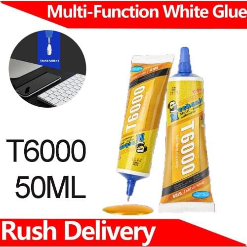 Phone Screen Glue Mobile Phone Glue golden liquid Screen Repair Glue Multipurpose Border Sealant Touch Repair Glue T6000 Glue 50