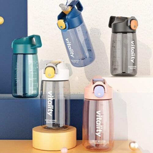 New Fashion 480ML Sport Bottle With Straw Model Pop-up Cap For Adult Student Child Cycling Outdoor Cup 20