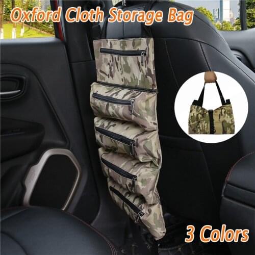 New 600D Multi-pocket Car Seat Back Hanging Organizer Bag Universal Auto Oxford cloth Storage Bag Foldable