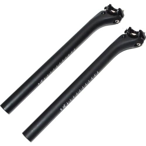 UD carbon fiber road bicycle seat post offset mtb bike seatpost setback bicycle parts 31.6 30.8 27.2MM X350 400MM MATTE