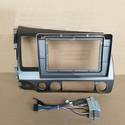 Car Fascias Navigation Panel Frame Dash Kit For 10" ~ 10.2" Android Multimedia Player For Civic VIII R.H.D. 2006 2007 2008 -2011