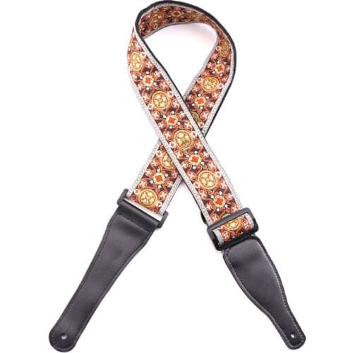 Embroidery Cotton Guitar Strap Electric Guitar Acoustic Guitar Folk Guitar Bass Strap