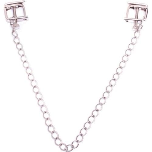 Sex Adult Game Stainless Steel Nipple Clamps Nipple Clips Metal Chain Breast Stimulator Sex Flirt Toys Women Adult Products