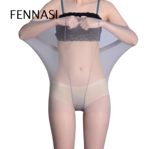 Plus Size Sexy Pantyhose Women Large Size Women Tights Nylons Lady High Waist Pantyhose Plus Crotch Tights Transparent FENNASI