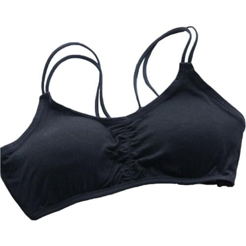 Sexy Padded Backless Bra Fashion Back Cross Straps Hollow Beauty Back Tube Top Bra Underwear