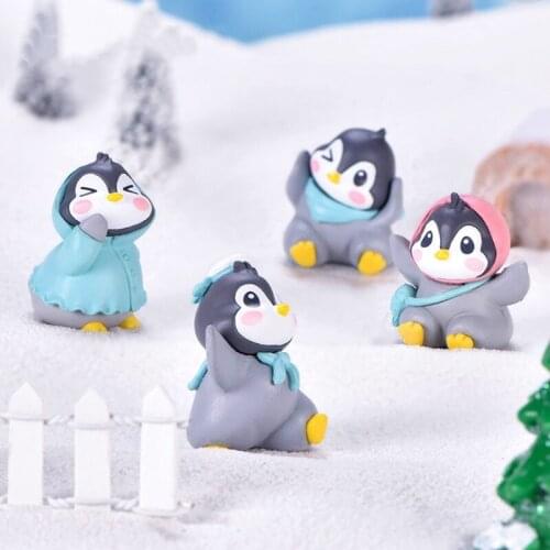 Funny Penguin Micro-landscape DIY Bonsai Succulent Ornaments Snow Landscape Landscaping Accessories Cute Animals 69HE