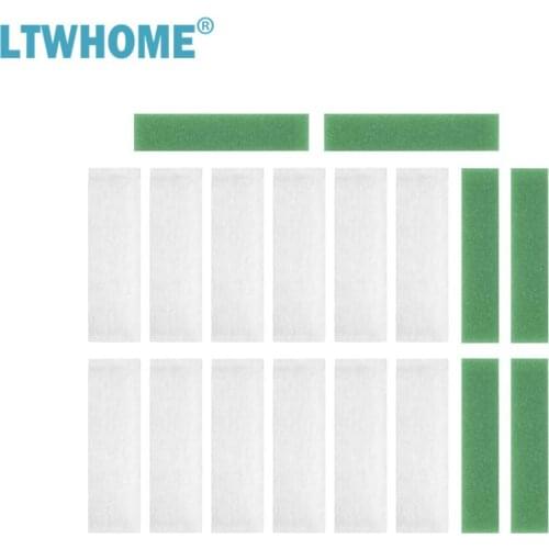 LTWHOME Compatible Coarse Foam and Filter Floss Replacement for All Pond Solutions FW-14 Nano Tank