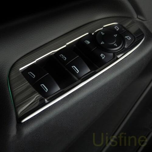 Glass lifting panel stickers interior decoration handrail panel decoration car Accessories For Chevrolet Equinox 2017 2018 2019
