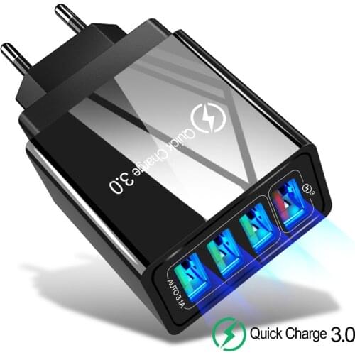 Quick Charge 3.0 4.0 USB Charger Universal Mobile Phone Chargers Fast Charging Wall Adapter For iPhone 11 Samsung Huawei Charger