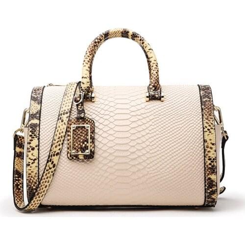 Cow Leather Serpentine Women Bag Designer Genuine Womens Handbags Crossbody Bags Vintage High Quality 2020 Ladies Shoulder Bags