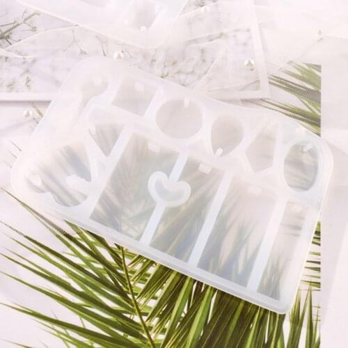 1 Set Pet Dogs Tags Epoxy Resin Mold Hanging Pendant Silicone Mould DIY Crafts Jewelry Necklace Earrings Casting Tool