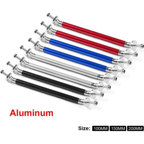 100MM 150MM 200MM Aluminum Bumper Lip Adjust Front Strut Splitter Rod Tie Support Bars