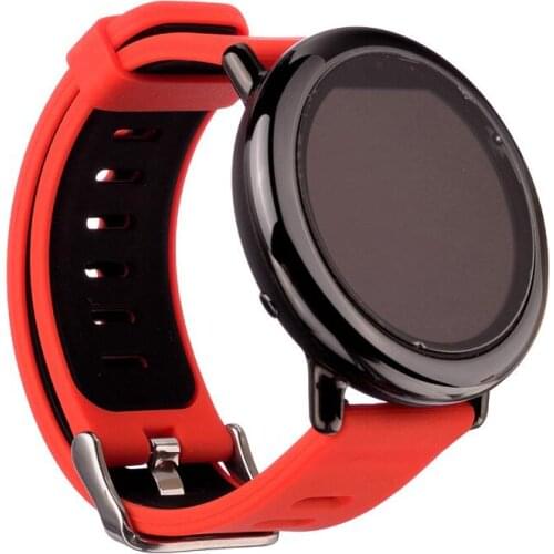 100PCS Replacement Silicone Watch Band Bracelet Wrist Strap for Xiaomi Huami AMAZFIT Strap 22cm Watchbands Sports Smart Watch