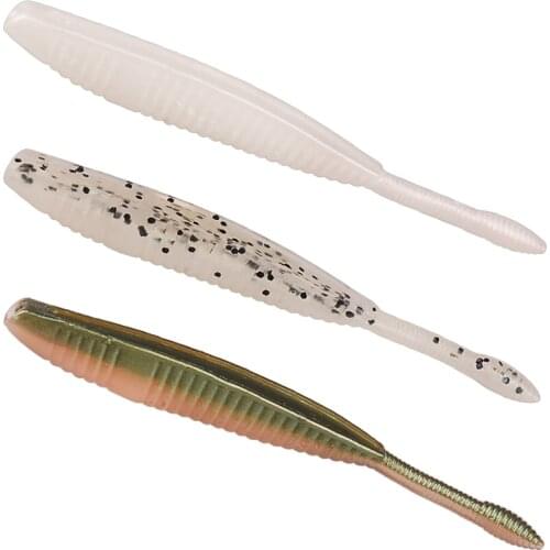 8Pcs Soft Bait 90mm 3.1g Fishing Lure Iscas Artificiais Para Pesca Single Tail Silicone Baits Leurre Peche Esfishing Swimbait