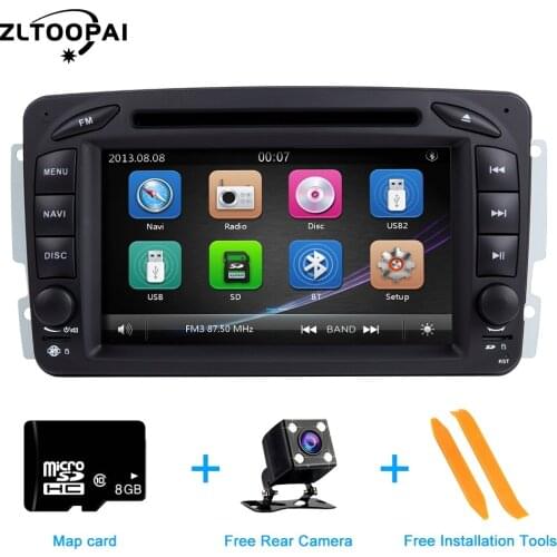 ZLTOOPAI Car DVD Player 2 Din Car Radio GPS For Mercedes Benz CLK W209 Vito W639 Viano Vito Car Multimedia Player Auto Stereo