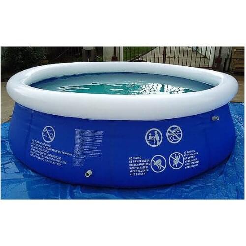 Dia6' Ht2'2" Hot-selling Top-Ring Inflatable Swimming Pool for Kids Dia183cm Ht 66cm Laminated Dish Swimming Pool Fast Set Pool