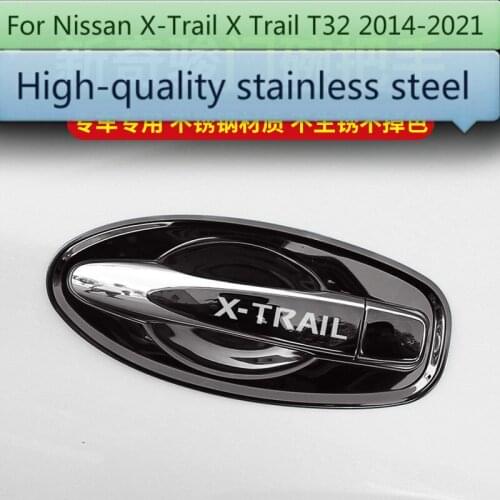 For Nissan X-Trail X Trail T32 2014-2021 High-quality stainless steel car Door Handle Cover and fuel tank cover decoration